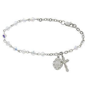 Swarovski Crystal Rosary Bracelet Boxed