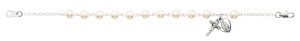 7.5in Pearl Rosary Bracelet Boxed