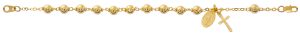 Gold plate Rosary Bracelet boxed