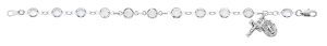 7.5in Clear Crystal Bracelet Boxed