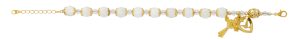 G.P. 8mm Mother of Pearl w/Holy Spirit and Adjustable Links