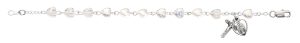 6.5in Aurora Heart Rosary Bracelet Boxed