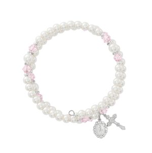 October Rose Crystal and Pearl Beads