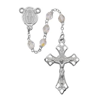 Aurora Glass Rosary Boxed