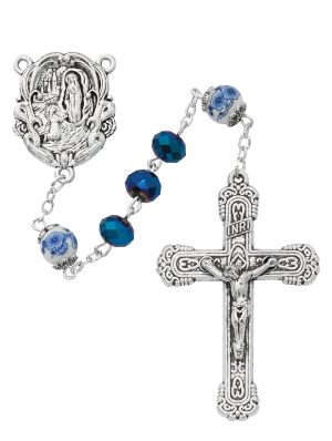 Lourdes Metallic Rosary Boxed