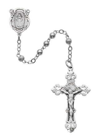 All Sterling Silver Rosary Boxed