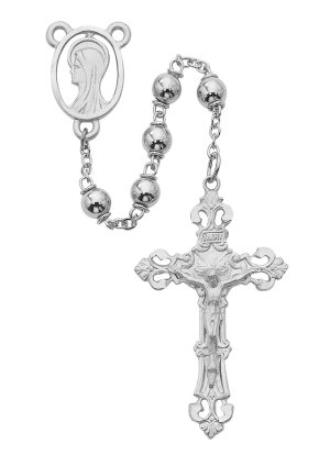 Silver Rosary Boxed