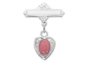 Sterling Pink Miraculous Baby Pin Boxed