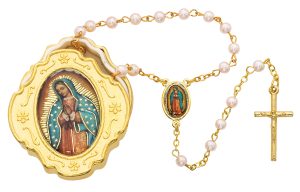 Guadalupe Box and Pink Rosary