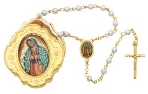 Guadalupe Box and Blue Rosary