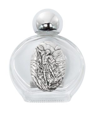 ST. MICHAEL ROUND HOLY WATER BOTTLE