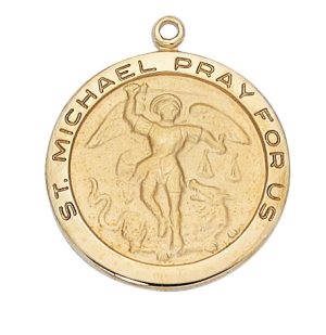 Gold over Sterling St. Michael Pendant