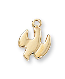 Gold over Sterling Holy Spirit Pendant
