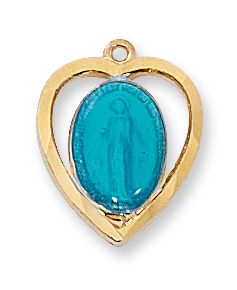 Gold over Sterling Miraculous Pendant