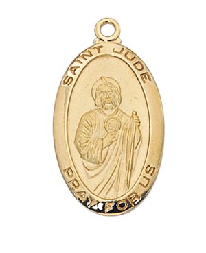 Gold over Sterling St. Jude Pendant