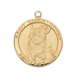 Gold over Sterling St. Christopher Pendant