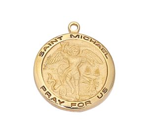 Gold over Sterling St. Michael Pendant