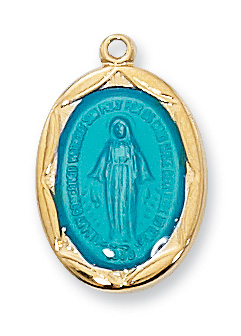 Gold over Sterling Miraculous Pendant