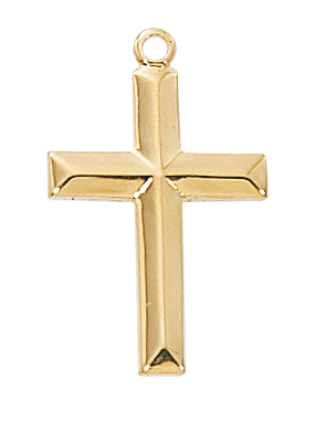 Gold over Sterling Cross Pendant