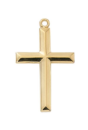 Gold over Sterling Cross Pendant