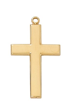 Gold over Sterling Cross Pendant