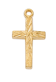 Gold over Sterling Cross Pendant