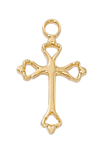 Gold over Sterling Cross Pendant