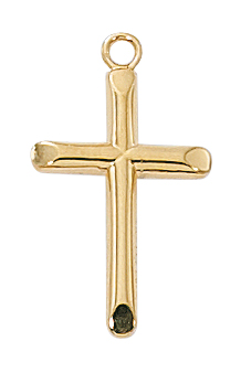 Gold over Sterling Cross Pendant