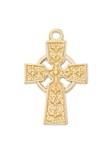 Gold over Sterling Cross Pendant