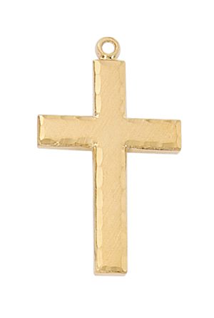 Gold over Sterling Cross Pendant