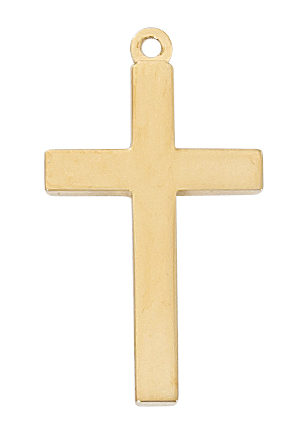 Gold over Sterling Cross Pendant