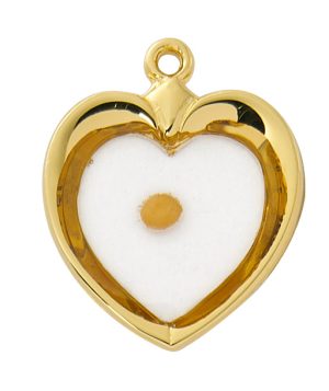 Gold over sterling Mustard Seed Heart boxed