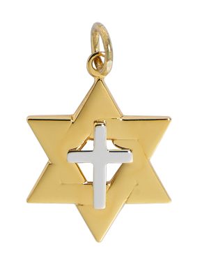 Gold over sterling Star of David boxed