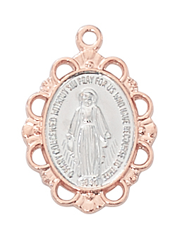 Rose-Gold over Sterling Miraculous Boxed