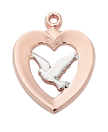 Rose Gold on Sterling Dove Boxed