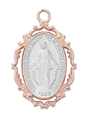 Rose-Gold over Sterling Miraculous Boxed