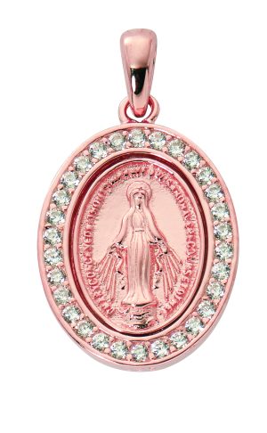 Rose Gold Sterling Miraculous Boxed