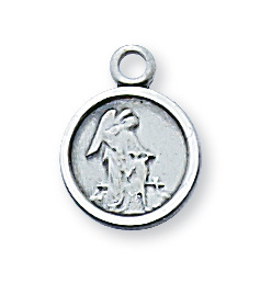 Sterling Silver Guardian Angel Pendant