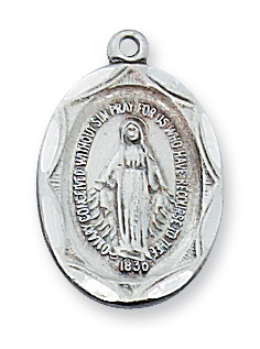 Sterling Silver Miraculous Pendant