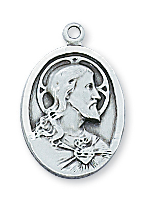 Sterling Silver Scapular Pendant