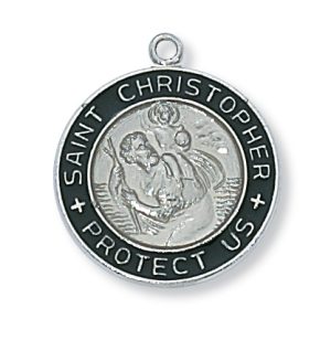 Sterling Silver St. Christopher Pendant