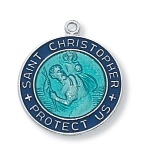 Sterling Silver St. Christopher Pendant