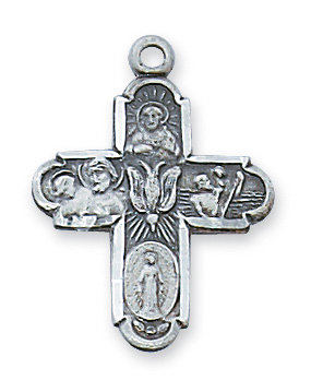 Sterling Silver 4-way Pendant