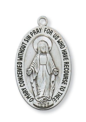 Sterling Silver Miraculous Pendant