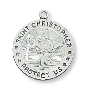 Sterling Silver St. Christopher Pendant