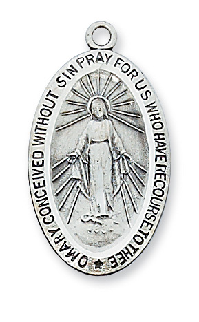 Sterling Silver Miraculous Pendant