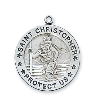 Sterling Silver St. Christopher Pendant