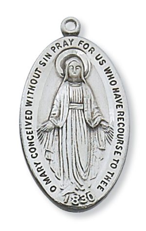 Sterling Silver Miraculous Pendant