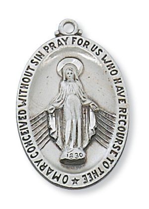Sterling Silver Miraculous Pendant