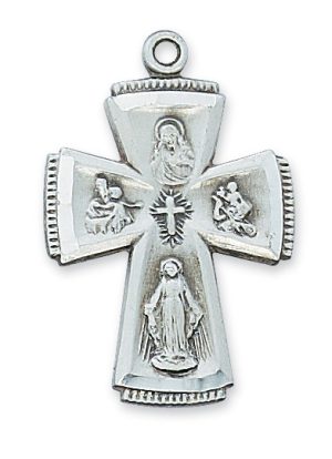 Sterling Silver 4-way Pendant